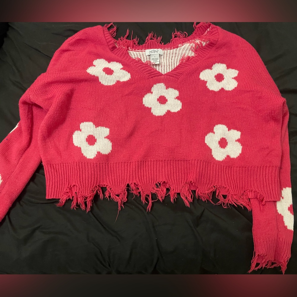 Pink just Polly sweater